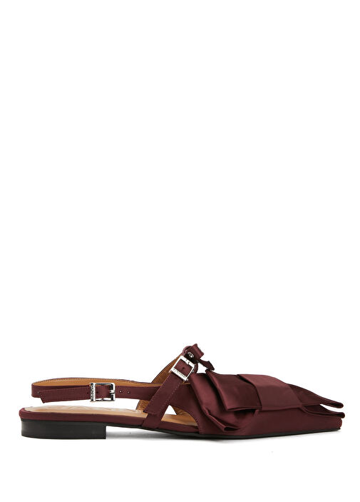 Big Bow Bordo Kadın Babet - Görsel 2