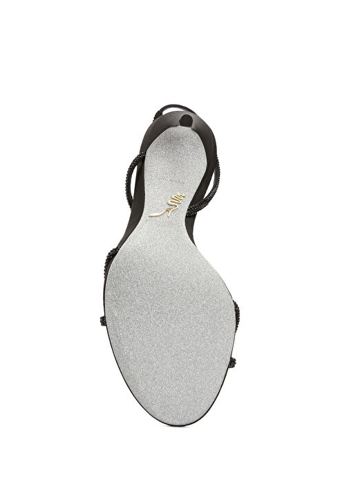 Braid Siyah Topuklu Sandalet - Görsel 6