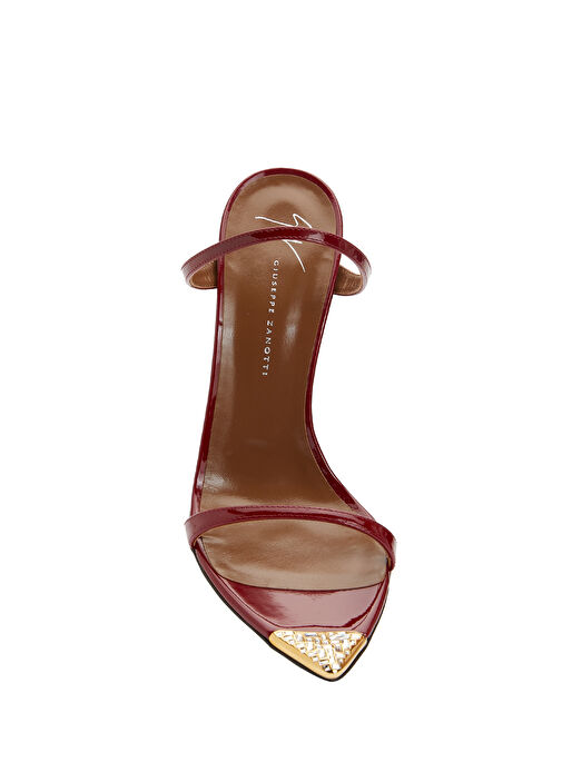 Kırmızı Kadın Deri Terlik - Görsel 5