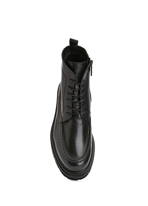 Siyah Erkek Deri Apron Postal Bot - Görsel 5