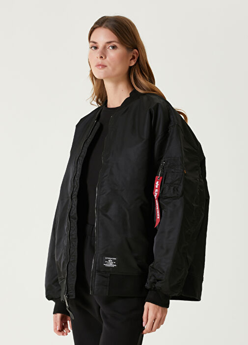 【mtm】EMODA×ALPHA MA-1 Alpha Industries - Ma-1 Siyah Bomber Mont - Siyah