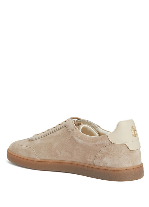 Bej Erkek Deri Sneaker - Görsel 4