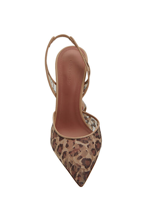 Amina Muaddi Amina Muaddi Holli Leopar Desenli Topuklu Ayakkabı Basketbol Ayakkabıları | Beymen Leopar - 5. görsel