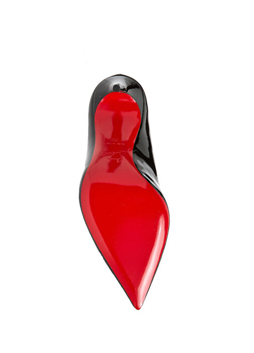 Hot Chick Siyah Deri Topuklu Ayakkabı - Görsel 6