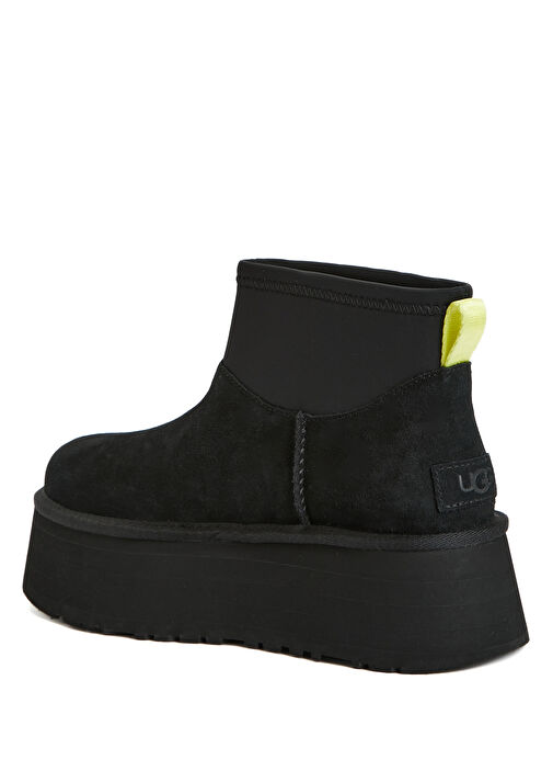 Classic Mini Dipper Siyah Kadın Süet Bot - Görsel 4