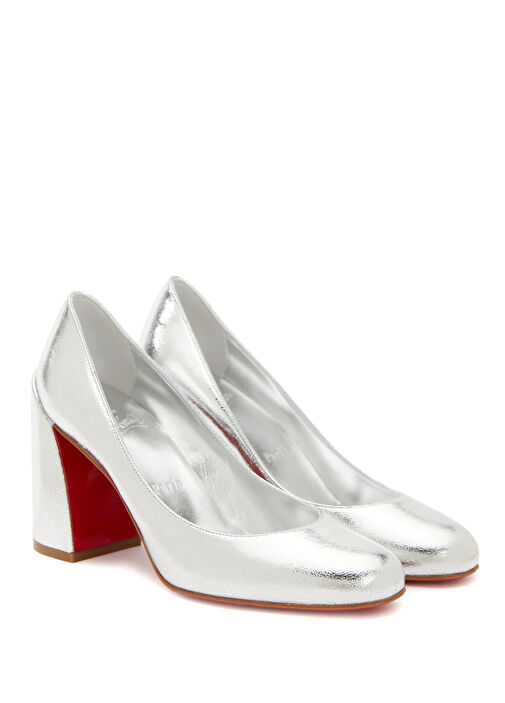 Miss Sab Silver Deri Topuklu Ayakkabı - Görsel 3
