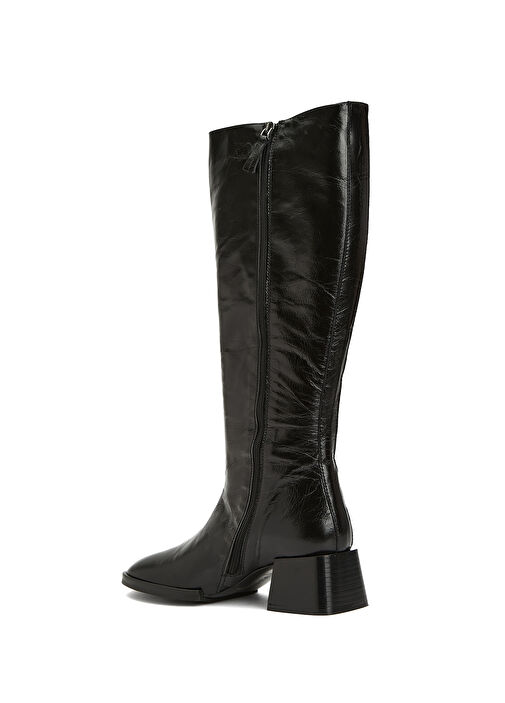 Noelia Siyah Kadın Deri Çizme - Görsel 4