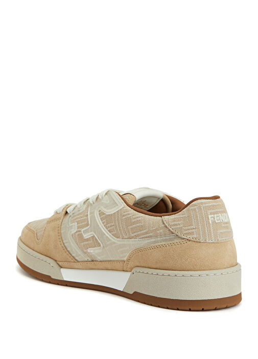 Bej Erkek Deri Sneaker - Görsel 4