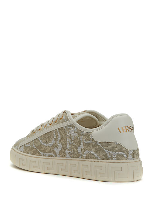 Bej Barok Desenli Erkek Sneaker - Görsel 3