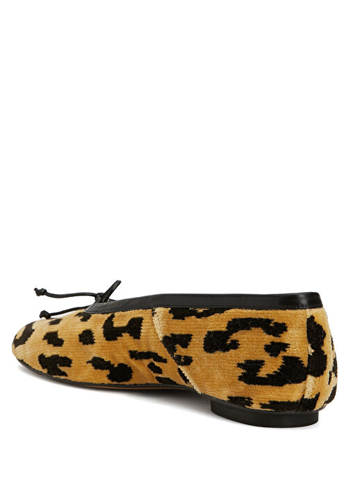 Mica Leopar Desenli Süet Babet - Görsel 4