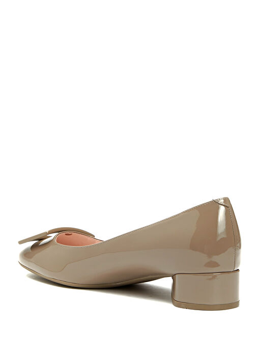 Vizon Deri Topuklu Ayakkabı - Görsel 4