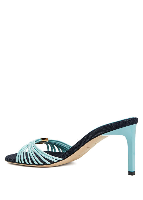 Mavi Kadın Deri Terlik - Görsel 4