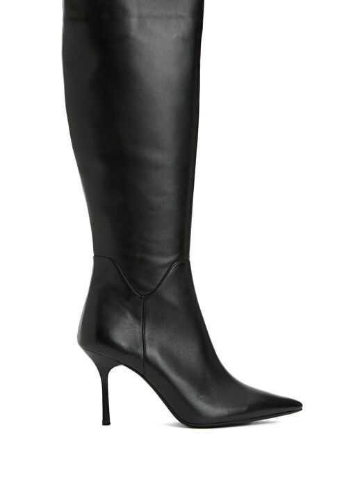 Siyah Kadın Deri Çizme - Görsel 2