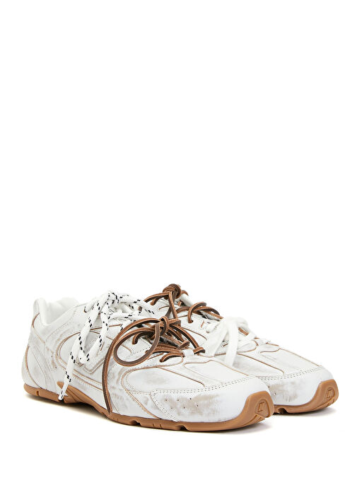 Miu Miu X New Balance - 530 SL Beyaz Kadın Deri Sneaker - Beyaz