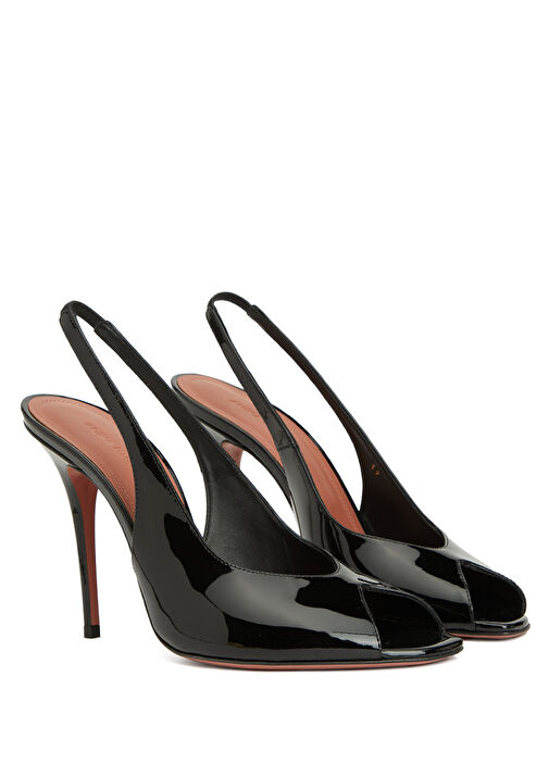 Kristina Siyah Deri Topuklu Ayakkabı - Görsel 3