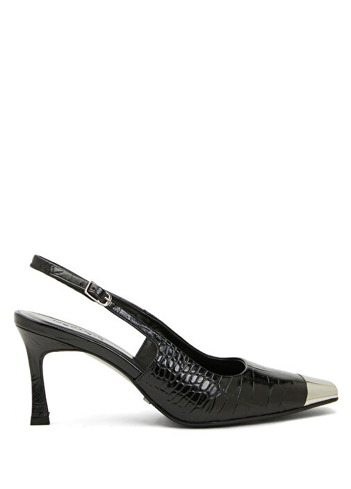 Network Network Siyah Kroko Kadın Deri Ayakkabı Outdoor Ayakkabı | Beymen Siyah - 2. görsel