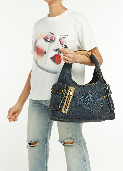 Marc Jacobs Lacivert Kadın Sack Lacivert Kadın Denim Çanta 1946545