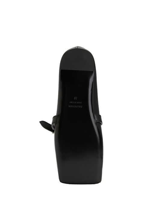 Bel Air Siyah Deri Babet - Görsel 6