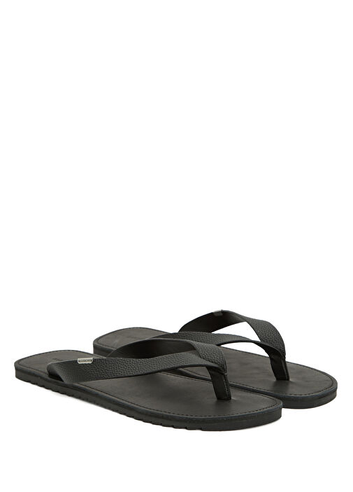 Sydney Siyah Erkek Deri Terlik - Görsel 3