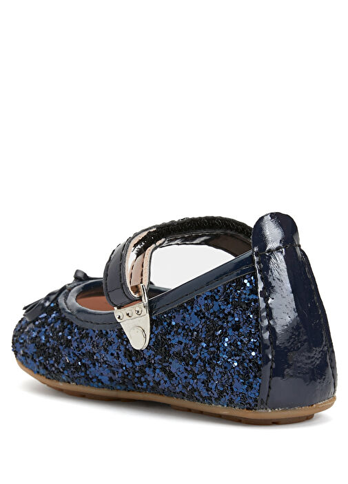 Lacivert Kız Bebek Deri Ayakkabı - Görsel 4