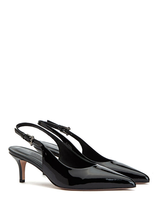 Beymen Collection Beymen Collection Essential Siyah Deri Topuklu Ayakkabı Basketbol Ayakkabıları | Beymen Siyah - 3. görsel