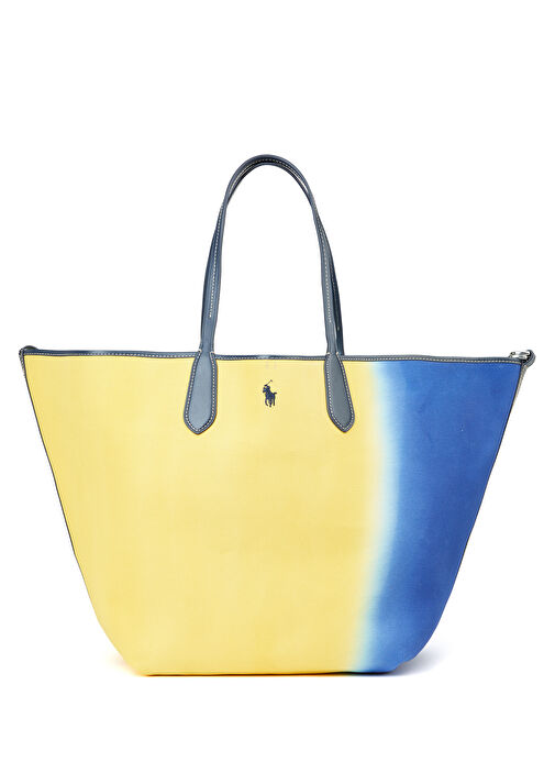 Polo Ralph Lauren Blue Yellow Women s Shopping Bag