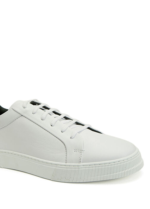 George Hogg Beyaz George Hogg Rahat Günlük Erkek Deri Sneaker