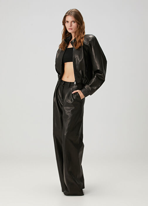 Magda Butrym - Black Leather Jacket