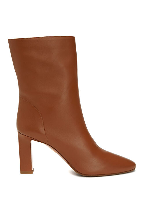 Kahverengi Kadın Deri Bot - Görsel 2