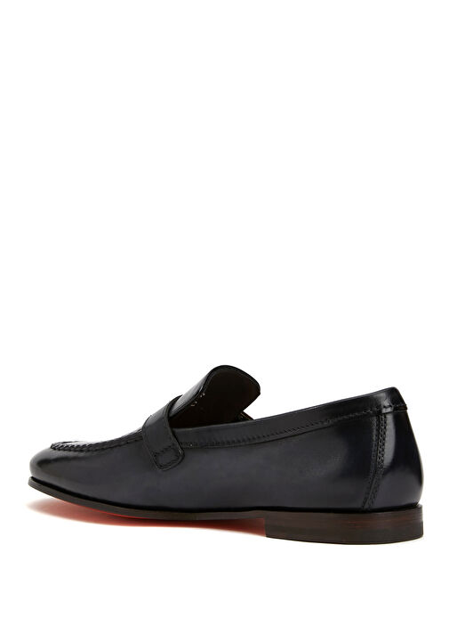 Lacivert Erkek Deri Loafer - Görsel 4