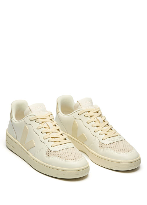 V-10 Beyaz Erkek Deri Sneaker - Görsel 3