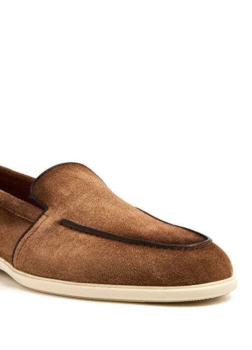Kahverengi Erkek Süet Loafer - Görsel 5