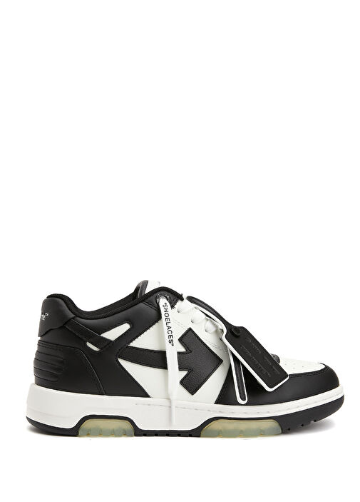 Siyah Beyaz Kadın Deri Sneaker - Görsel 2