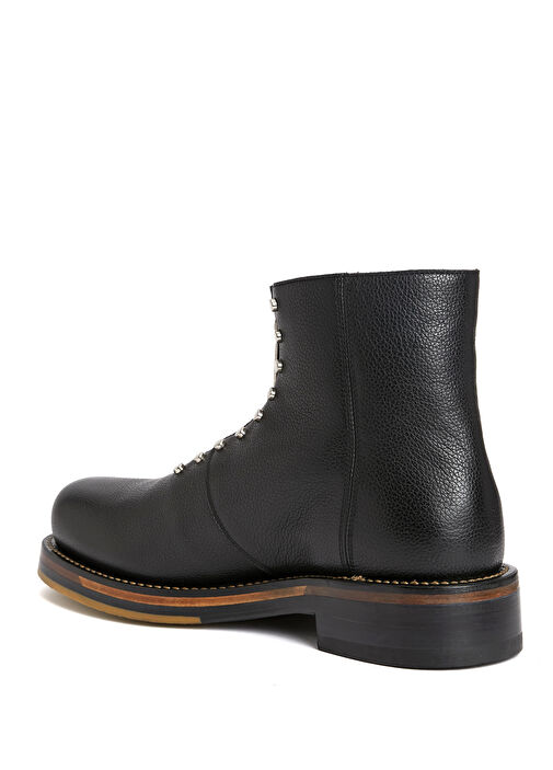 Siyah Troklu Erkek Deri Bot - Görsel 4