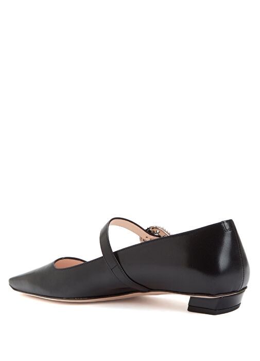 Siyah Deri Babet - Görsel 4