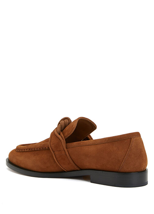 Bej Kadın Deri Loafer - Görsel 4