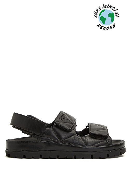 Beymen Reborn Siyah Beymen Reborn Prada Kadın Terlik