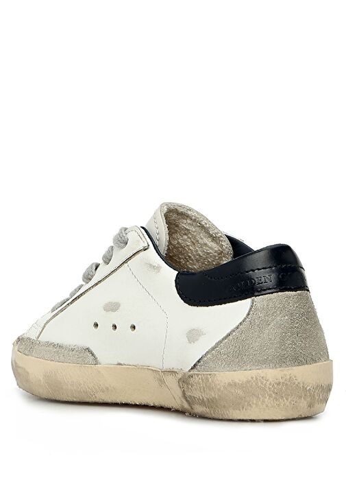 Superstar Beyaz Gri Unisex Çocuk Deri Sneaker - Görsel 3