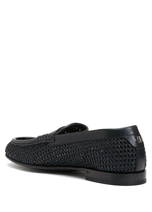 Siyah Logo Detaylı Erkek Loafer - Görsel 4