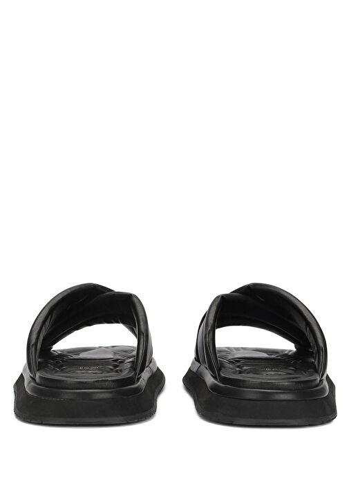 Siyah Logo Detaylı Erkek Terlik - Görsel 4