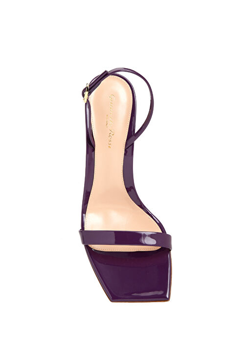 Ribbon Mor Kadın Deri Sandalet - Görsel 5