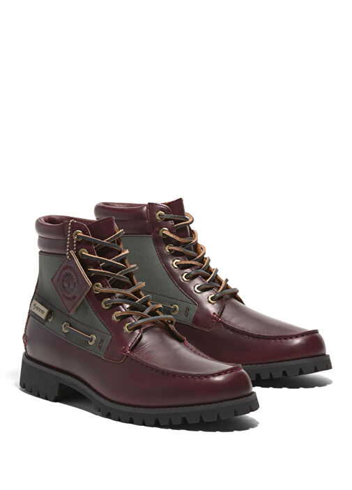 Vibram Koyu Kırmızı Erkek Deri Bot - Görsel 5