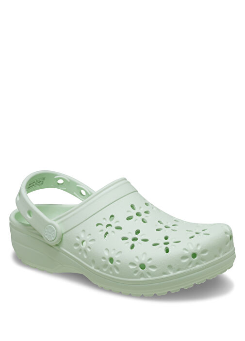 Classic Floral Cut Out Kadın Terlik - Görsel 5