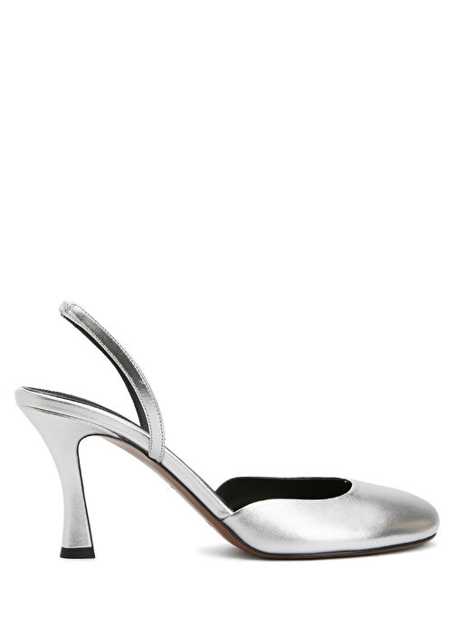 Silver Deri Topuklu Ayakkabı - Görsel 2