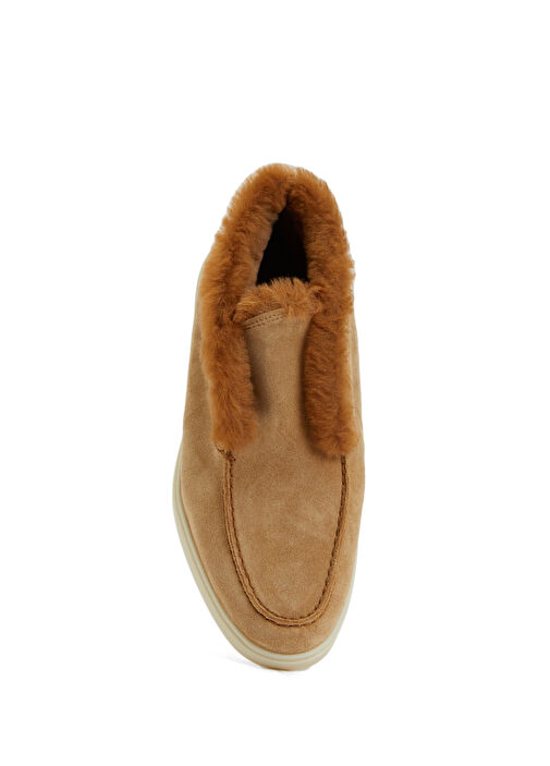 Fortune Açık Kahverengi Kadın Süet Loafer - Görsel 5