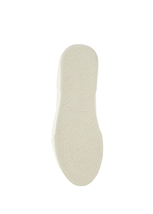 Beyaz Kadın Keten Sneaker - Görsel 6