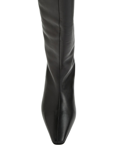 Siyah Kadın Deri Çizme - Görsel 5
