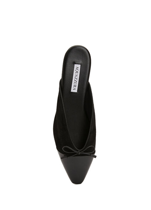 Gioia Siyah Deri Kadın Terlik - Görsel 5