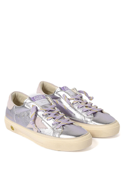 May Lila Unisex Çocuk Deri Sneaker - Görsel 3