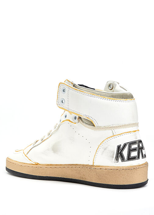 Sky-Star Bej Beyaz Erkek Deri Sneaker - Görsel 4